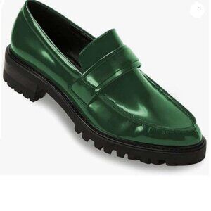 Emerald Green Patent Leather Loafers